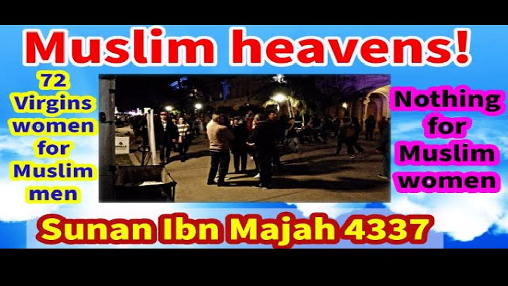 Muslims heavens! 72 Virgins women for Muslim men nothing for Muslim women/BALBOA PARK